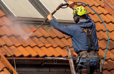 Démoussage et hydrofuge de toiture à Roquebrussanne
